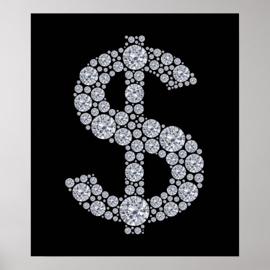 Diamond Dollar Sign Bling | Zazzle.com