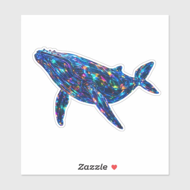 Diamond Dolphin - Vibrant Art Sticker (Sheet)