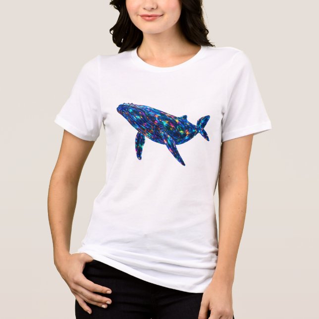 Diamond Dolphin - Vibrant Art Tri-Blend Shirt (Front)