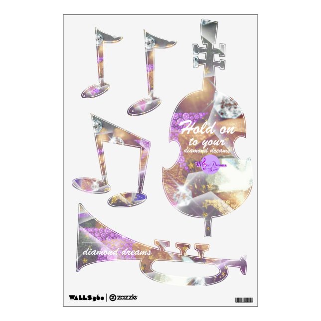 Diamond Dreams Wall Sticker (Front)