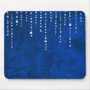 diamond drip on leather mouse pad