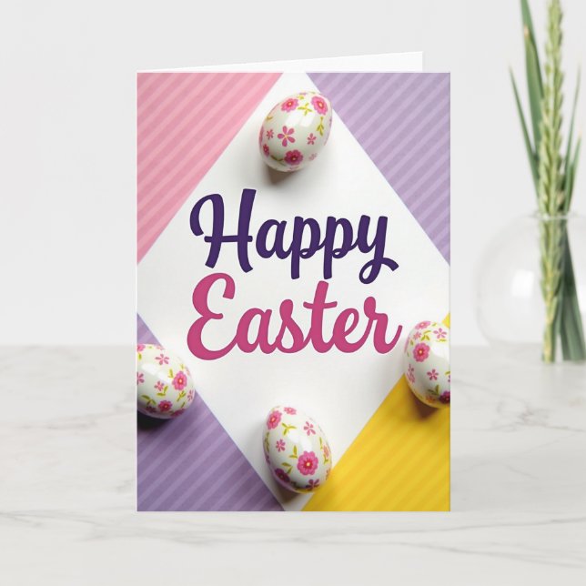 Diamond Easter Message Card (Front)