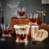 Diamond Elton Smoker Set with Whiskey Glasses (Front)
