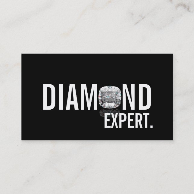 Diamond Expert Jewelry Gold Silver Business Card (Front)