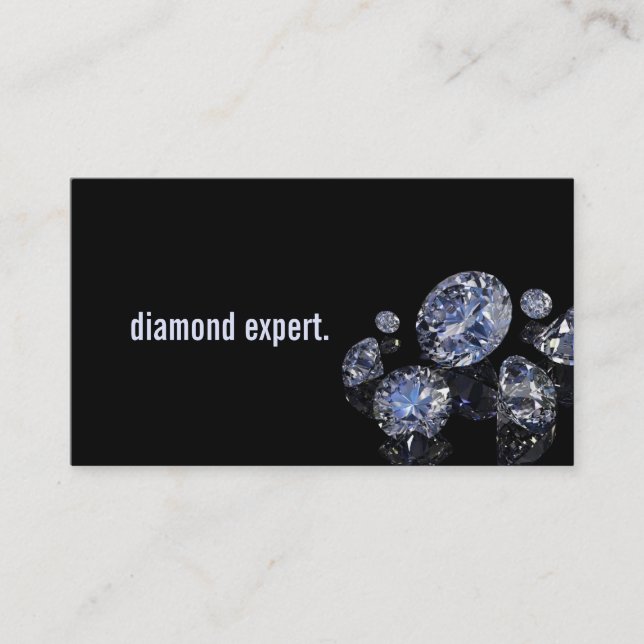 Diamond Expert Jewelry Gold Silver Business Card (Front)
