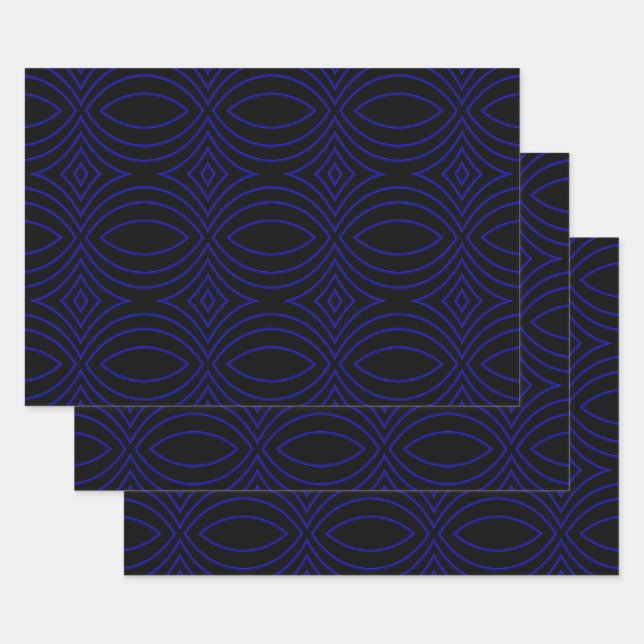 Diamond Eyes Modern Pop Art Abstract  Wrapping Paper Sheets (Set)