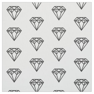 Grey Diamonds Fabric Zazzle