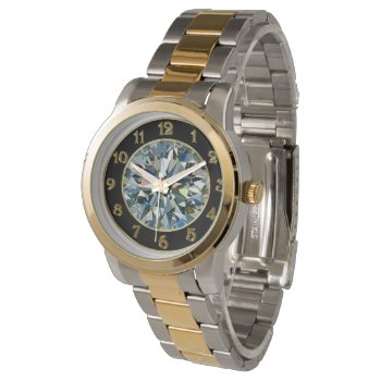 Diamond Face Watch by Digitalbcon at Zazzle
