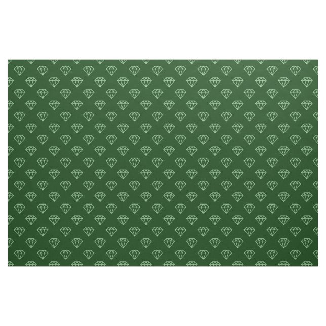 Diamond - Faded Green on Dark Green 003300 Fabric (Yard)