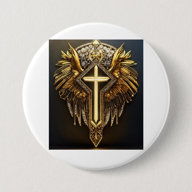 Diamond Faith LLC - Elegance and Grace Button (Front)