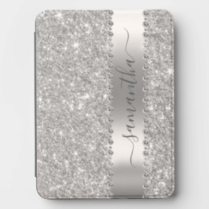 Diamond Faux Bling Glitter Calligraphy  Kindle Cover