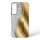 Diamond Faux Bling Gold Metal Personalized Galm