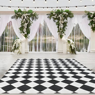 Diamond Faux Marble Dance Floor Ceremony Party - Outdoor Rug