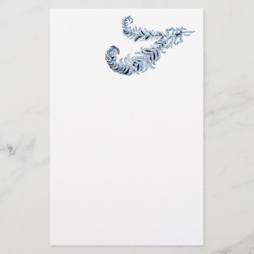 DIAMOND FEATHERS black and white Stationery