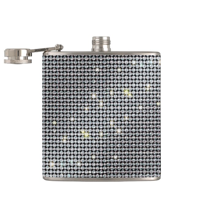 Diamond Flasks, brilliant Flask, white crystal Flask (Opened)
