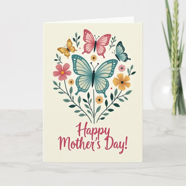 Diamond Floral Mothers Day Card (Front)
