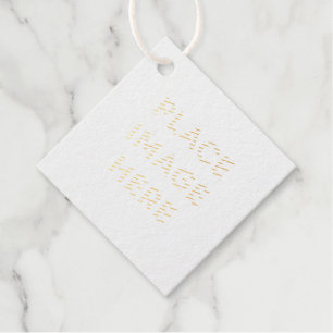 Diamond Foil Favor Tags