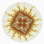 Diamond - Fractal Classic Round Sticker