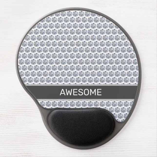 Diamond fractal mosaic pattern gel mouse pad | Zazzle