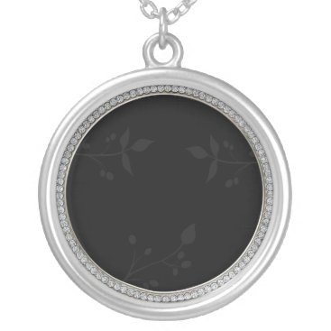 diamond frame  Photo Silver Plated Necklace