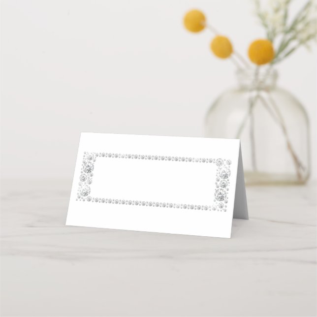 Diamond Frame Place Card (Front)