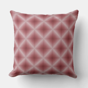 Diamond Funnel Hot Pink Pattern Throw Pillow