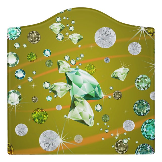 Diamond Galaxy 10 Door Sign (Large Crest Front)