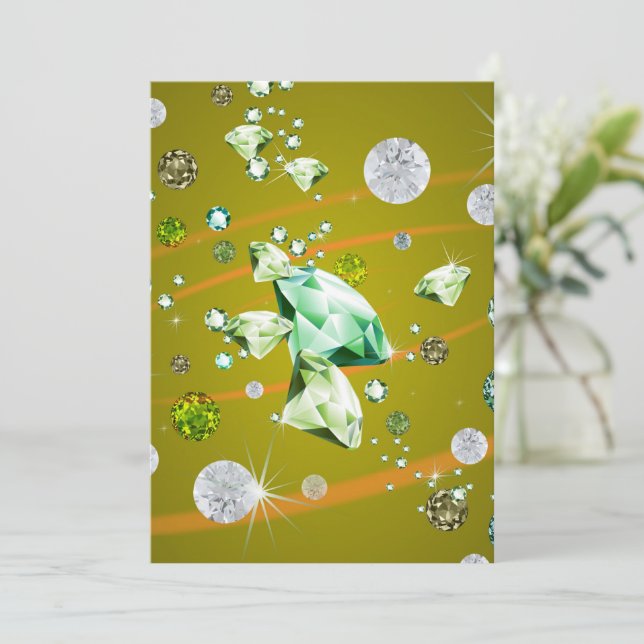 Diamond Galaxy 10 Thank You Card (Standing Front)