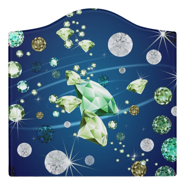 Diamond Galaxy 11 Door Sign (Large Crest Front)