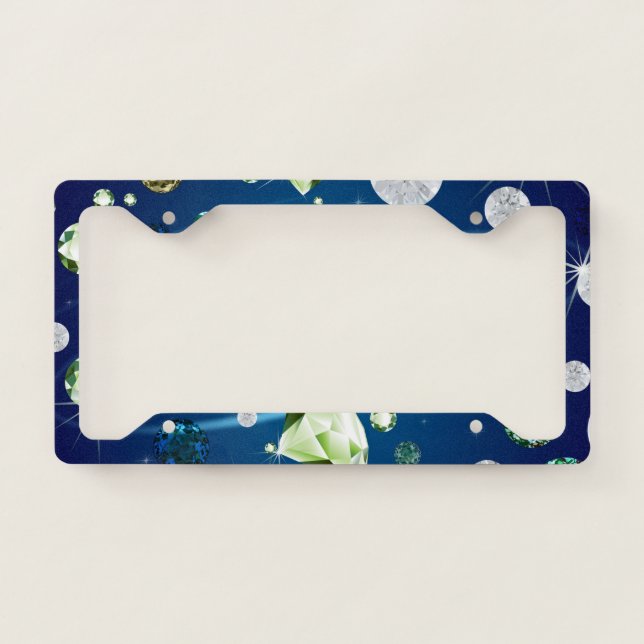 Diamond Galaxy 11 License Plate Frame (Front)