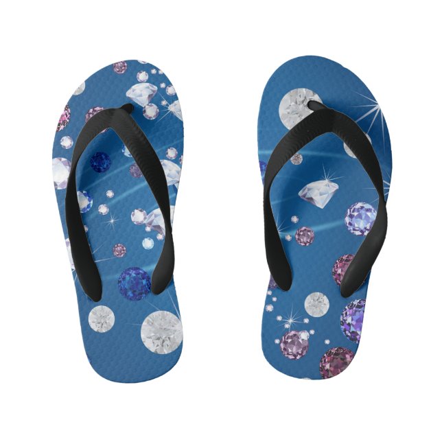 Diamond Galaxy 12 Kid's Flip Flops (Footbed)