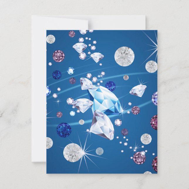 Diamond Galaxy 12 Note Card (Front)