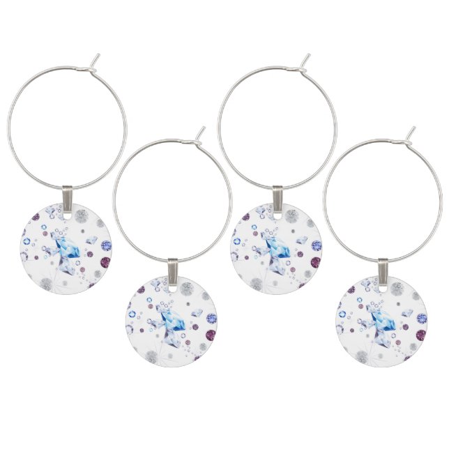 Diamond Galaxy 1 Wine Charm (Staggered)