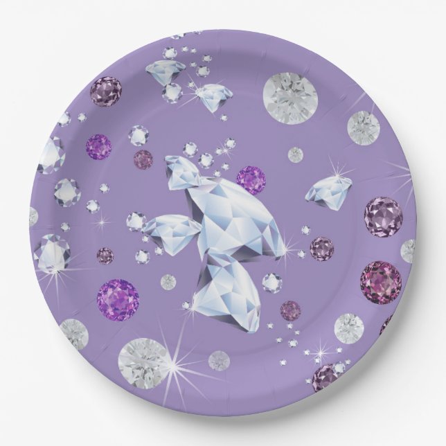 Diamond Galaxy 2 Paper Plates (Front)
