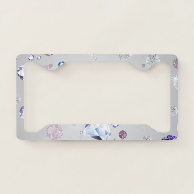 Diamond Galaxy 3 License Plate Frame (Front)