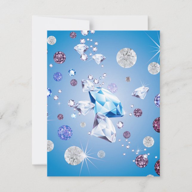 Diamond Galaxy 4 Note Card (Front)