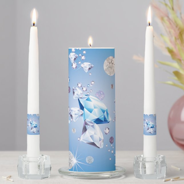 Diamond Galaxy 4 Unity Candle Set (In Situ)