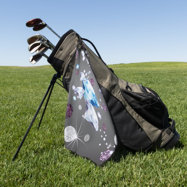 Diamond Galaxy 5 Golf Towel (Green)