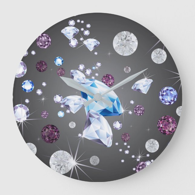 Diamond Galaxy 5 Large Clock (Front)