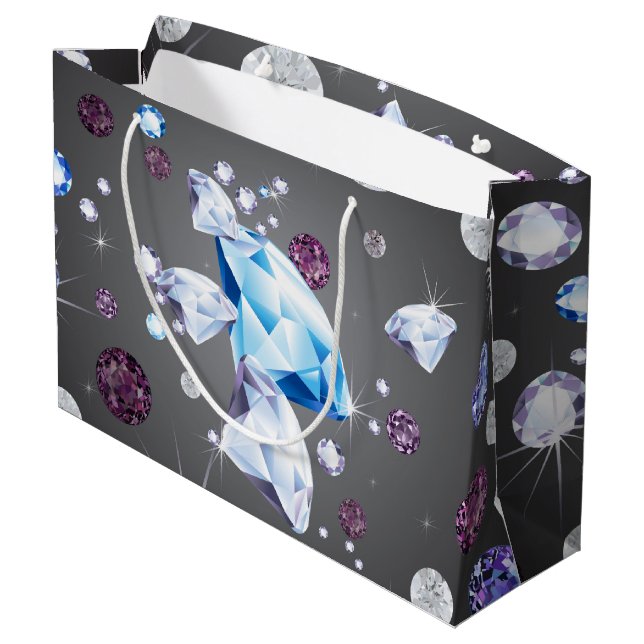 Diamond Galaxy 5 Large Gift Bag (Back Angled)