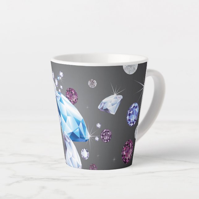 Diamond Galaxy 5 Latte Mug (Right Angle)