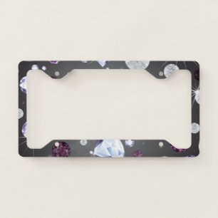 Diamond Galaxy 5 License Plate Frame