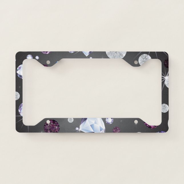 Diamond Galaxy 5 License Plate Frame (Front)