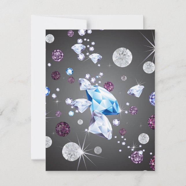 Diamond Galaxy 5 Note Card (Front)