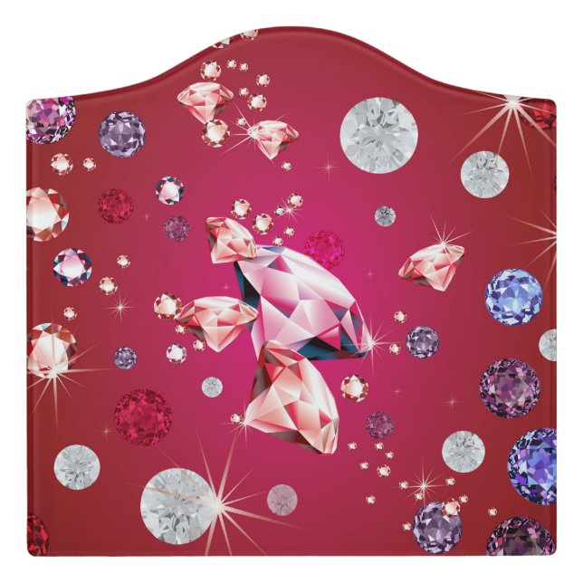 Diamond Galaxy 6 Door Sign (Large Crest Front)