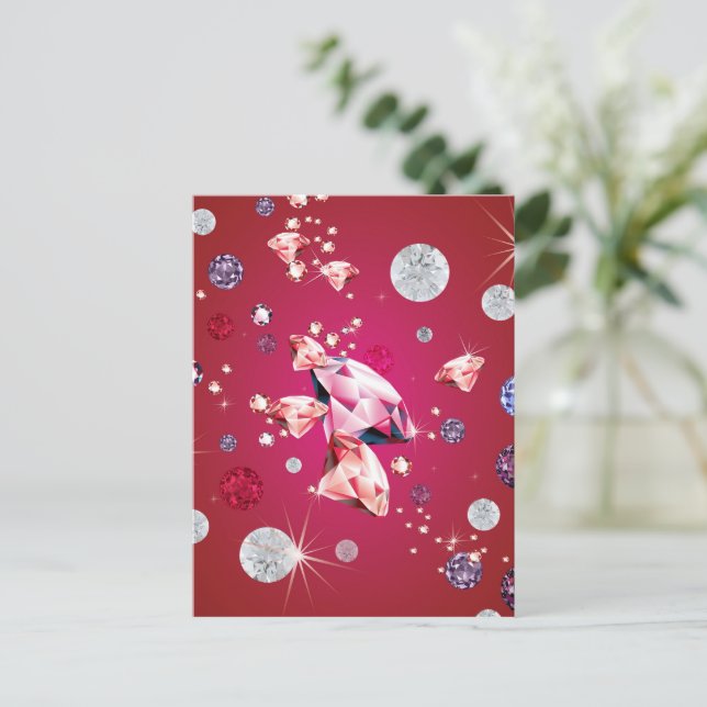 Diamond Galaxy 6 Holiday Postcard (Standing Front)