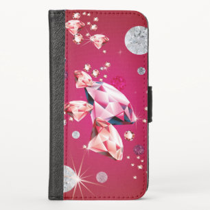 Diamond Galaxy 6 iPhone XS Wallet Case