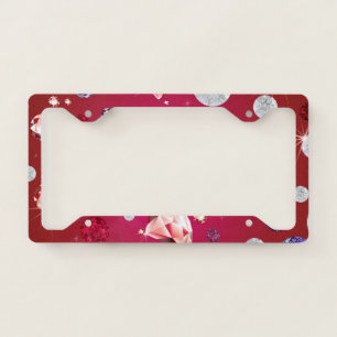 Diamond Galaxy 6 License Plate Frame