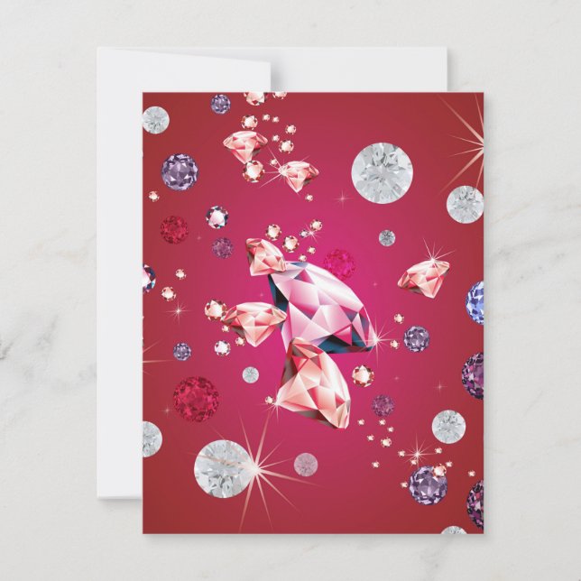 Diamond Galaxy 6 Note Card (Front)