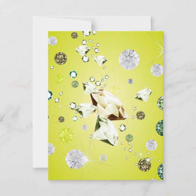 Diamond Galaxy 8 Note Card (Front)